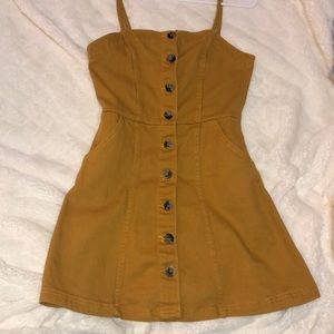 H&M Yellow Button-up Dress !